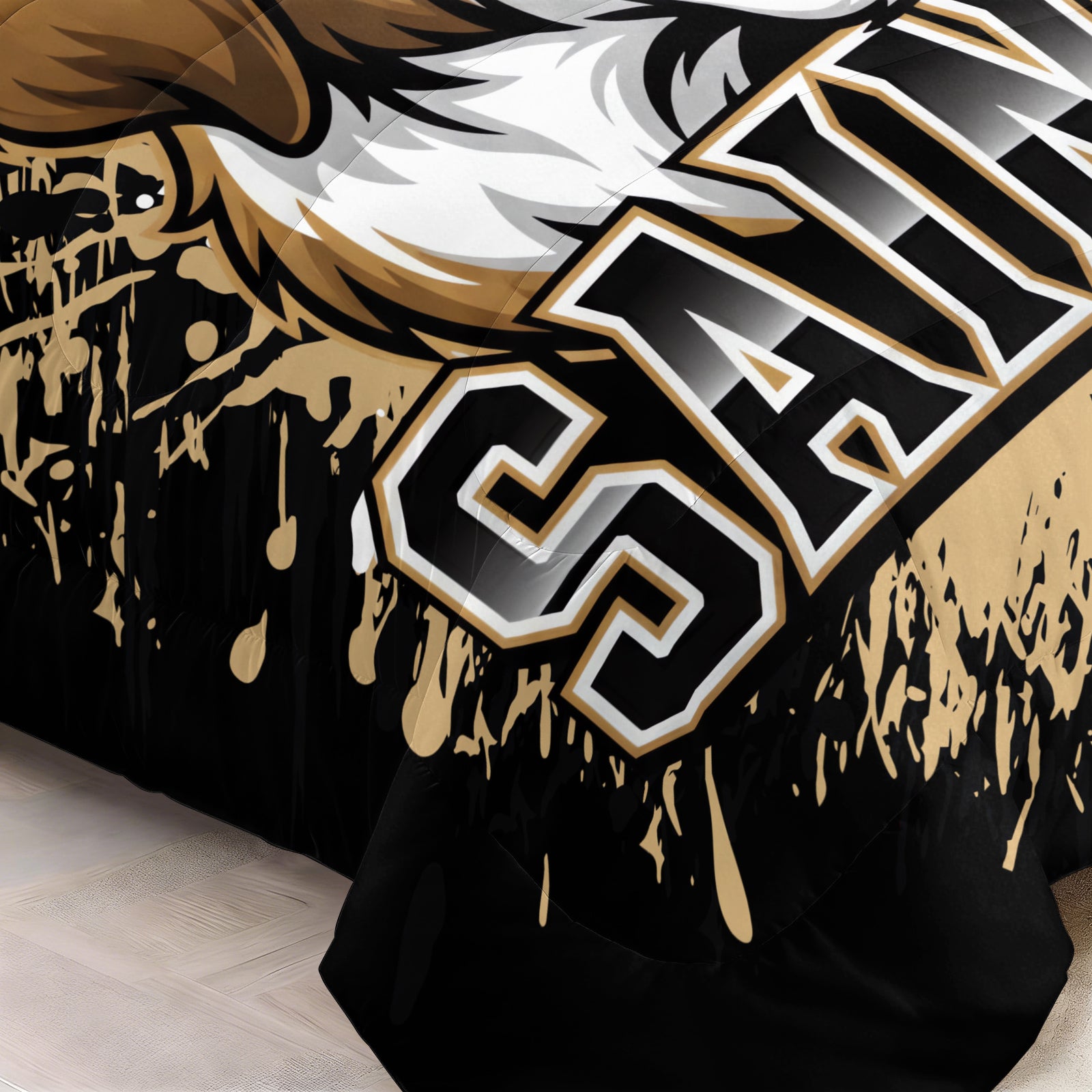 New Orleans Saints Comforter Pillowcase Sets Blanket All Season Reversible Quilted Duvet