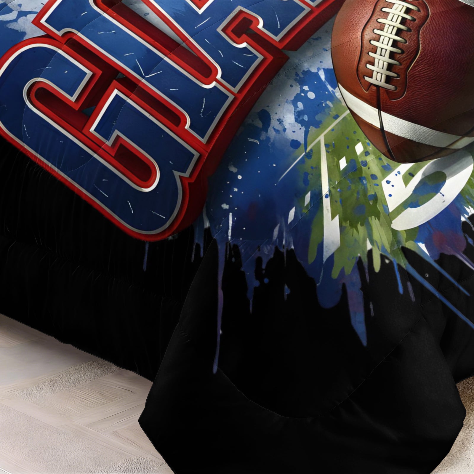 New York Giants Comforter Pillowcase Sets Blanket All Season Reversible Quilted Duvet