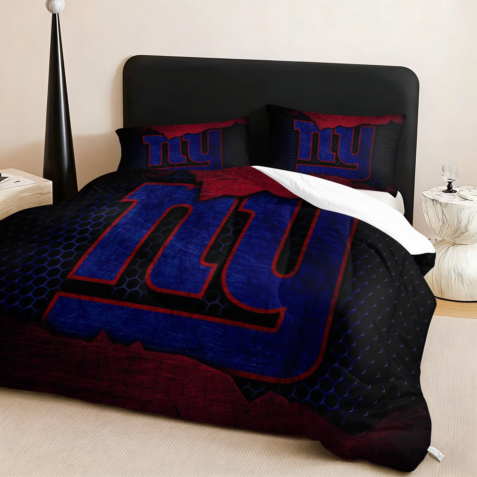 New York Giants Comforter Pillowcase Sets Blanket All Season Reversible Quilted Duvet