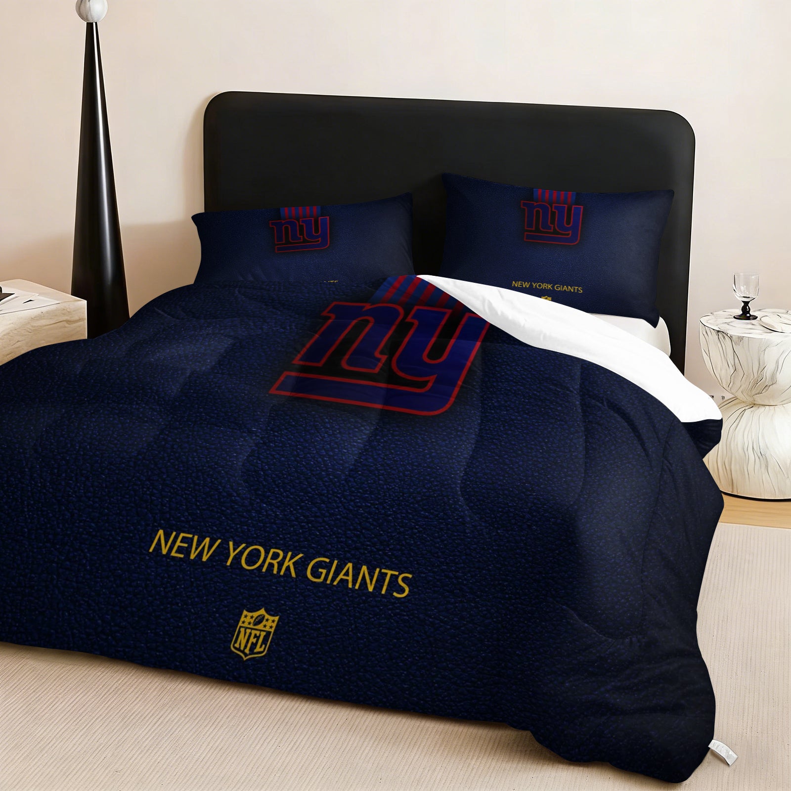New York Giants Comforter Pillowcase Sets Blanket All Season Reversible Quilted Duvet