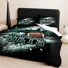 New York Jets Comforter Pillowcase Sets Blanket All Season Reversible Quilted Duvet