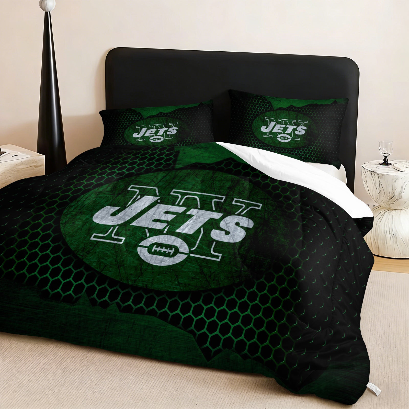 New York Jets Comforter Pillowcase Sets Blanket All Season Reversible Quilted Duvet