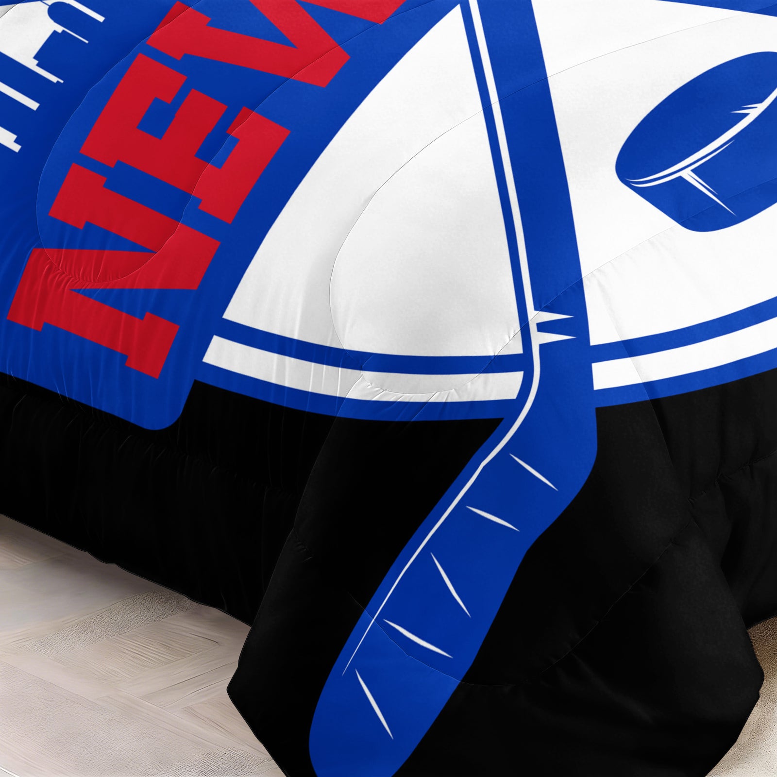 New York Rangers Hockey League Comforter Pillowcase Sets Blanket All Season Reversible Quilted Duvet