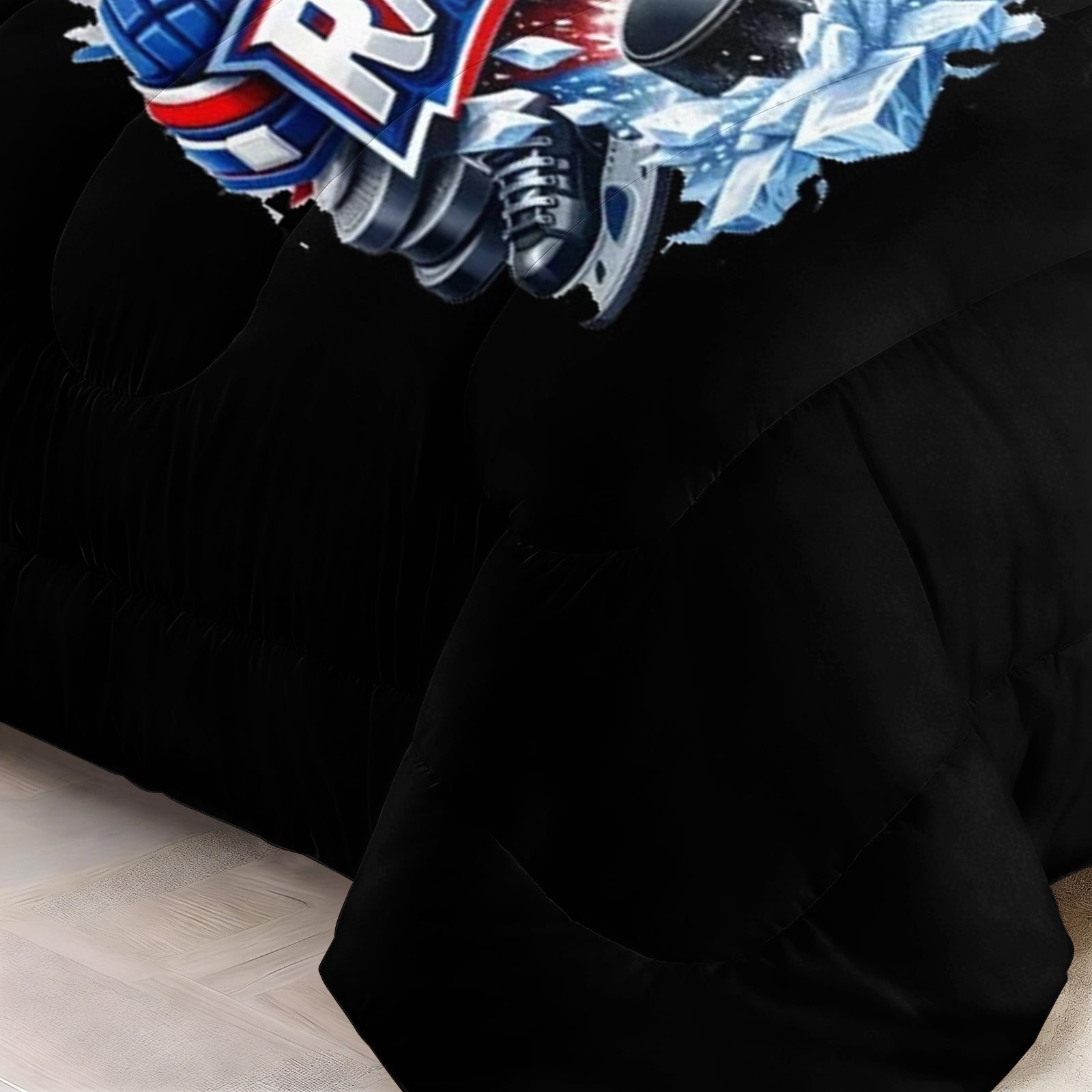 New York Rangers Hockey League Comforter Pillowcase Sets Blanket All Season Reversible Quilted Duvet