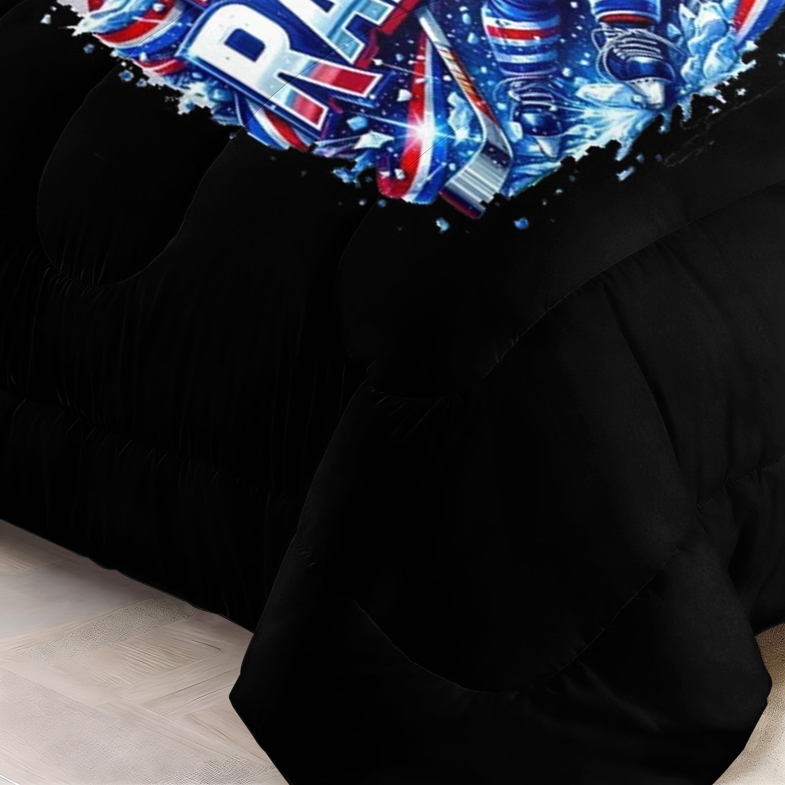 New York Rangers Hockey League Comforter Pillowcase Sets Blanket All Season Reversible Quilted Duvet