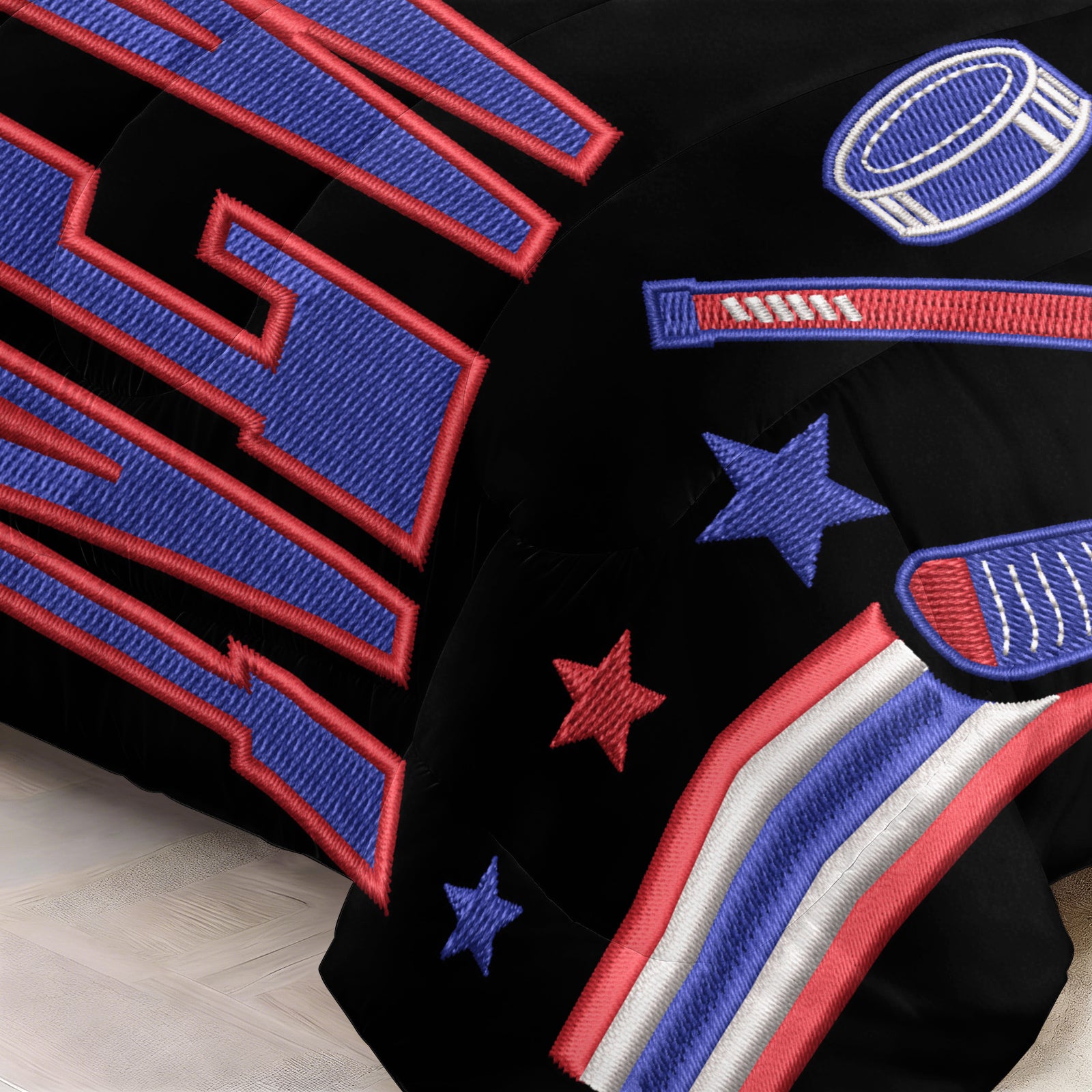 New York Rangers Hockey League Comforter Pillowcase Sets Blanket All Season Reversible Quilted Duvet