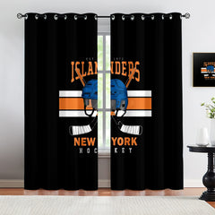 New Yorkislanders Blackout Curtains Drapes For Window Treatment Set