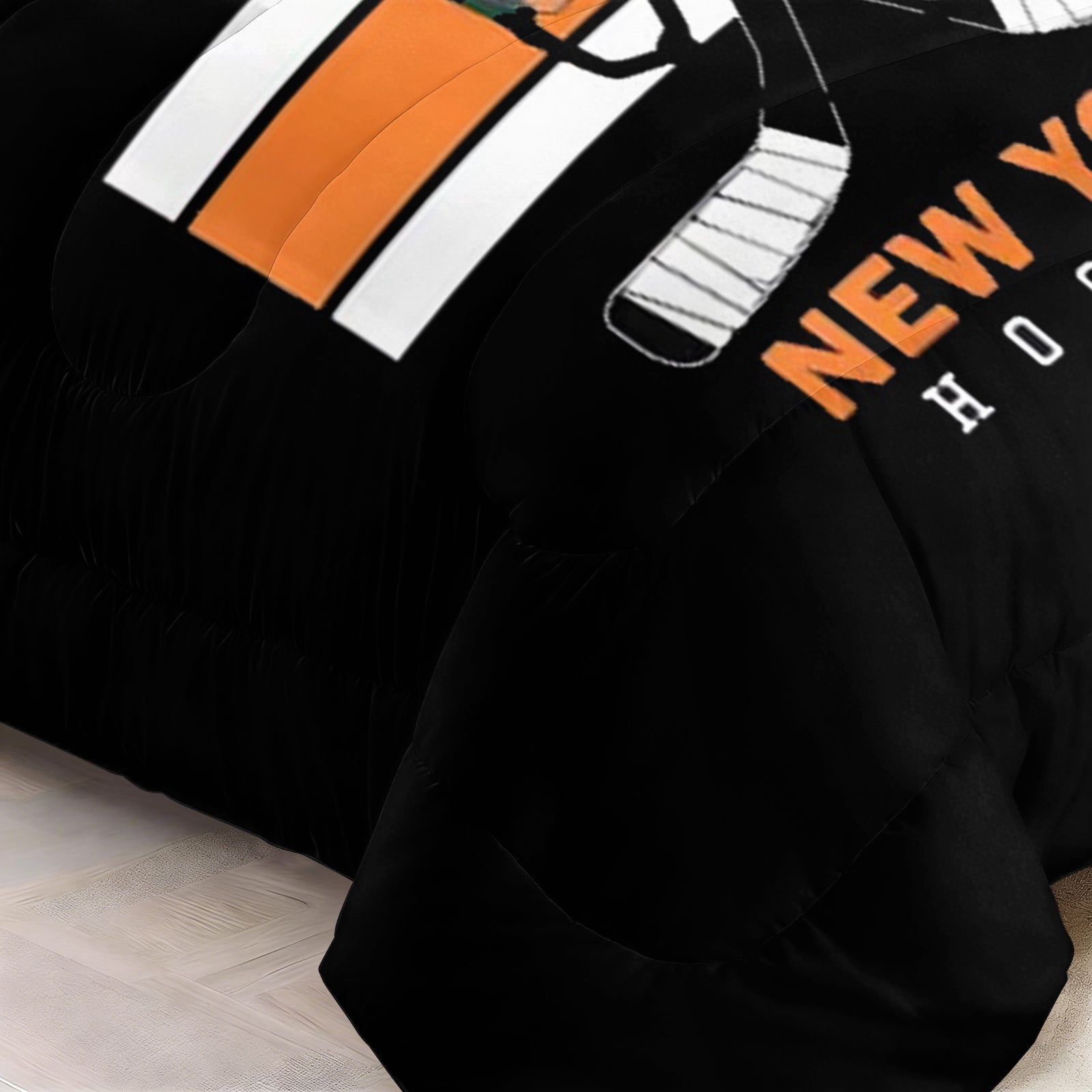 New Yorkislanders Hockey League Comforter Pillowcase Sets Blanket All Season Reversible Quilted Duvet