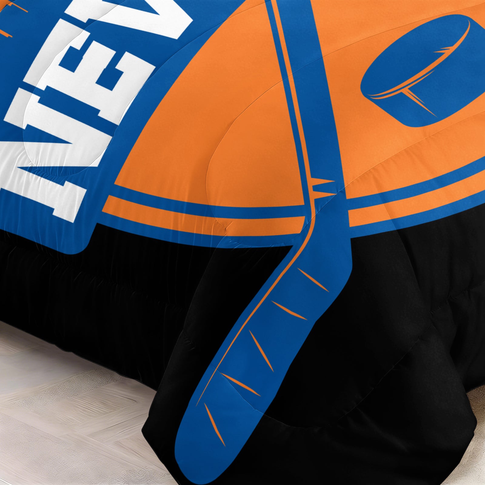 New Yorkislanders Hockey League Comforter Pillowcase Sets Blanket All Season Reversible Quilted Duvet