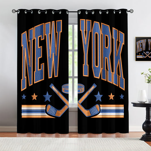 New Yorkislanders Blackout Curtains Drapes For Window Treatment Set 1500