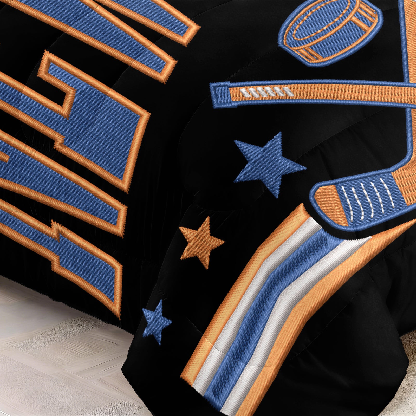New Yorkislanders Hockey League Comforter Pillowcase Sets Blanket All Season Reversible Quilted Duvet