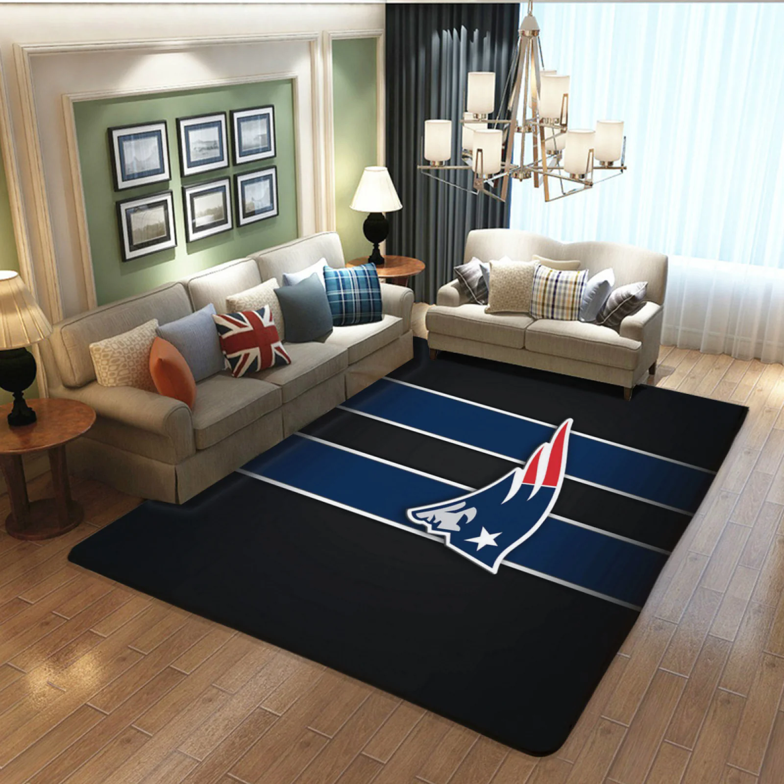 New England Patriots Football Team Carpet Living Room Bedroom Mats Kitchen Bathroom Rugs