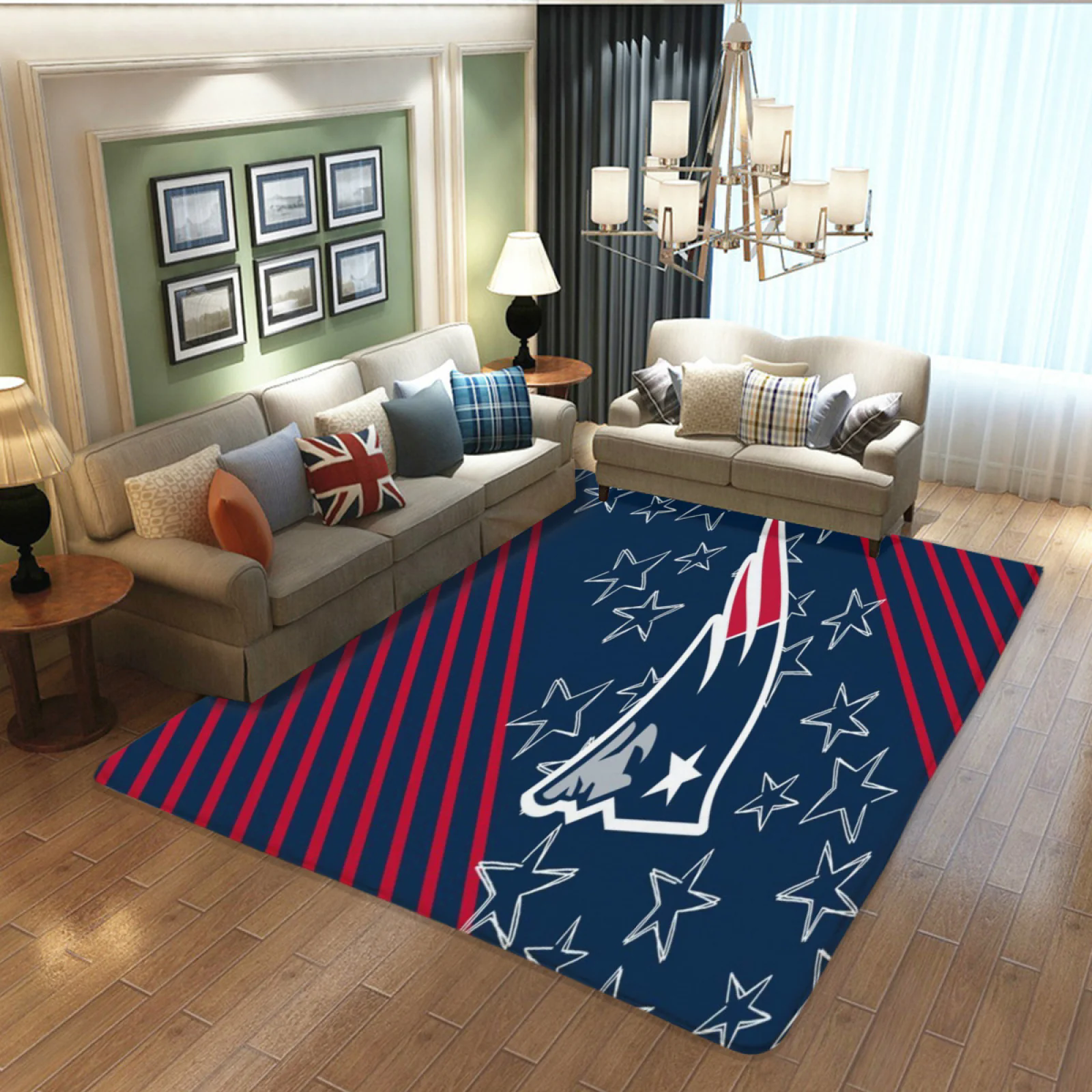 New England Patriots Football Team Carpet Living Room Bedroom Mats Kitchen Bathroom Rugs