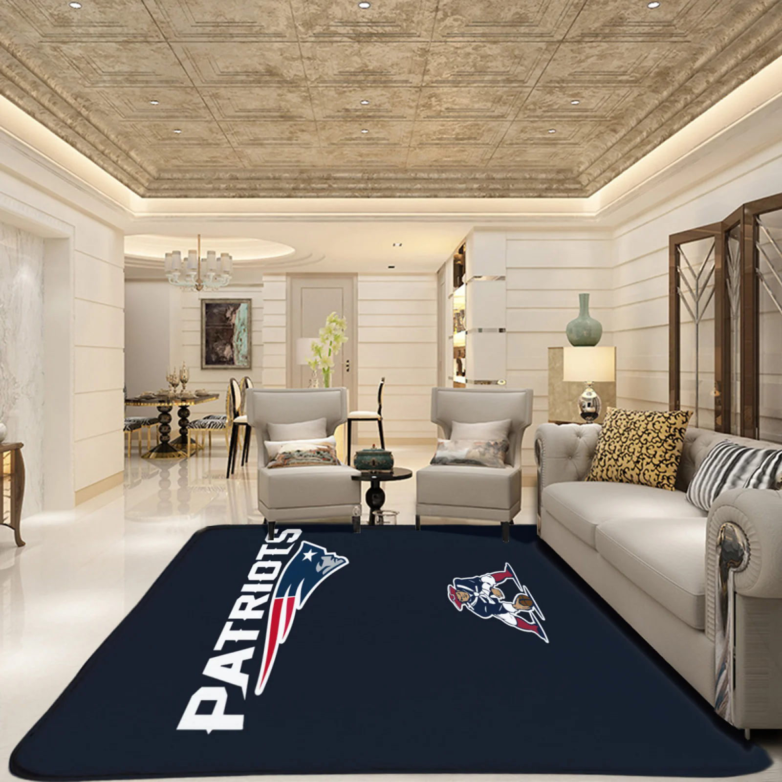 New England Patriots Football Team Carpet Living Room Bedroom Mats Kitchen Bathroom Rugs