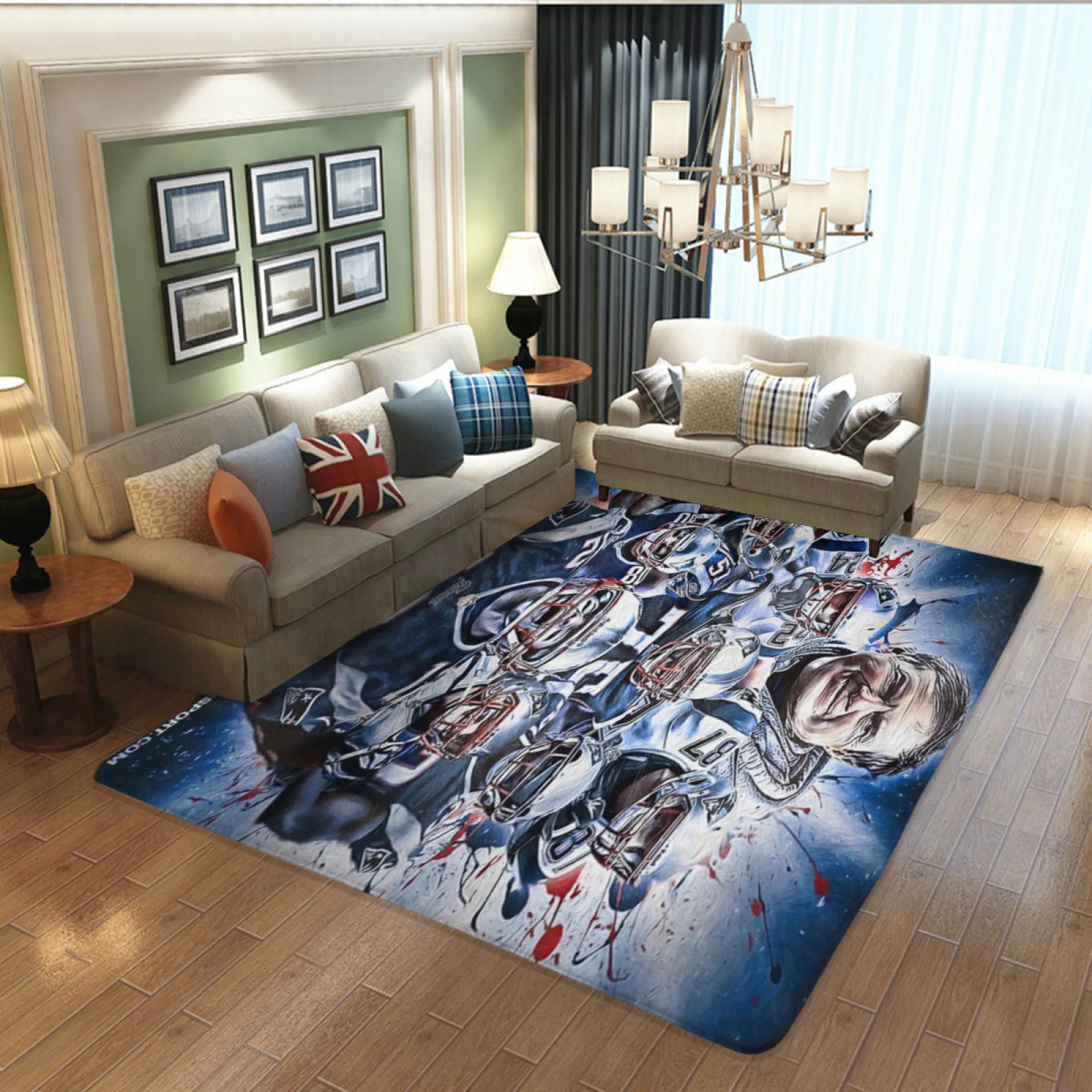 New England Patriots Football Team Carpet Living Room Bedroom Mats Kitchen Bathroom Rugs