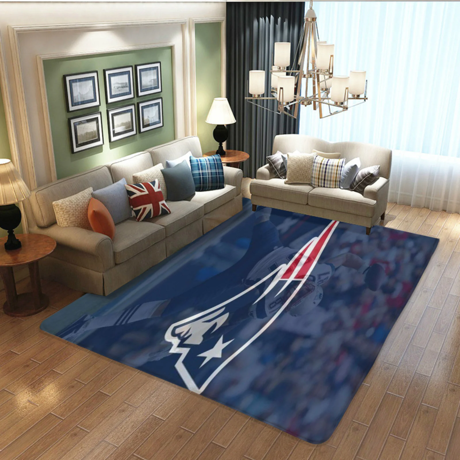 New England Patriots Football Team Carpet Living Room Bedroom Mats Kitchen Bathroom Rugs