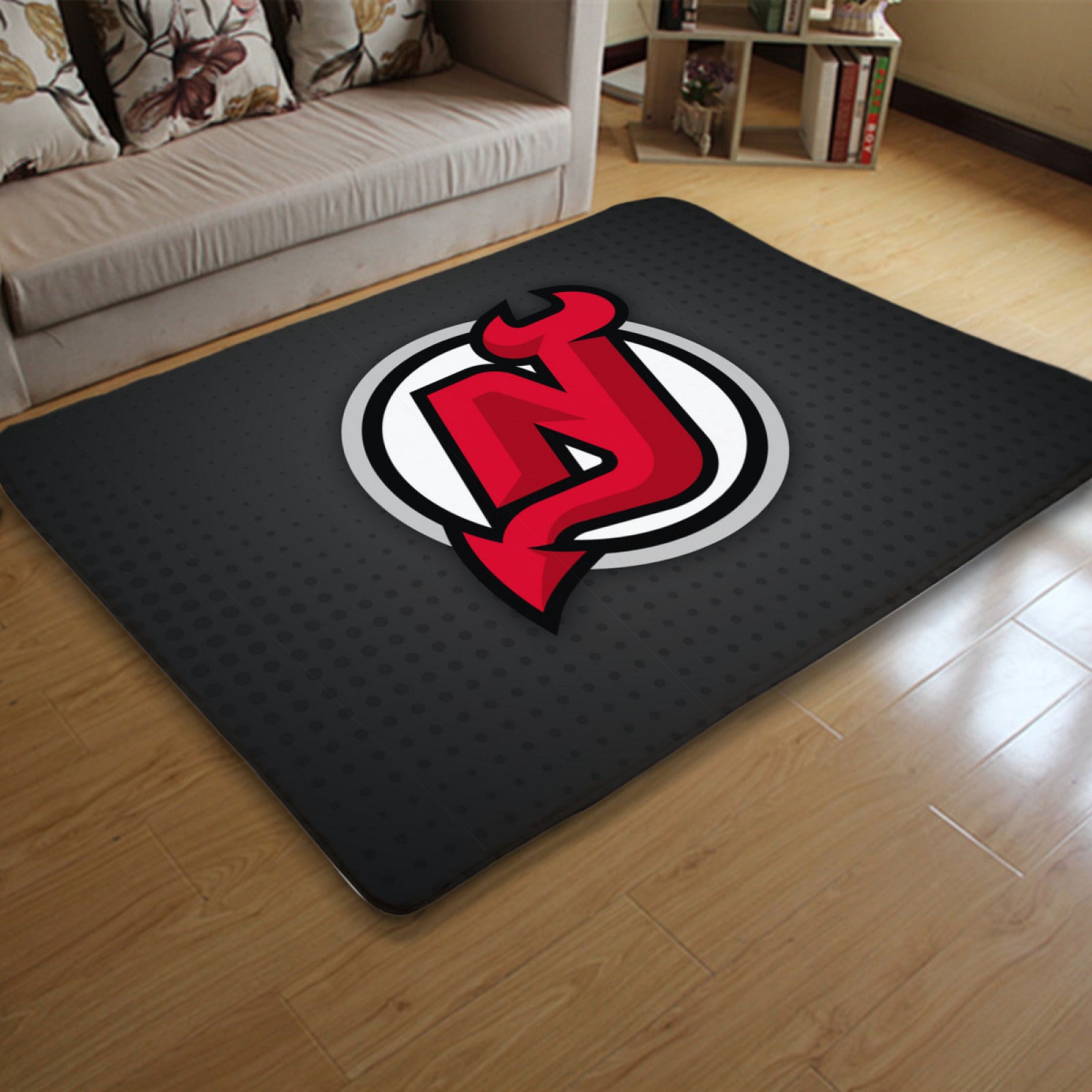 New Jersey Devils Hockey League Carpet Living Room Bedroom Mats Kitchen Bathroom Rugs