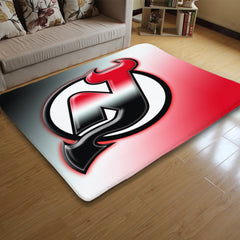 New Jersey Devils Hockey League Carpet Living Room Bedroom Mats Kitchen Bathroom Rugs