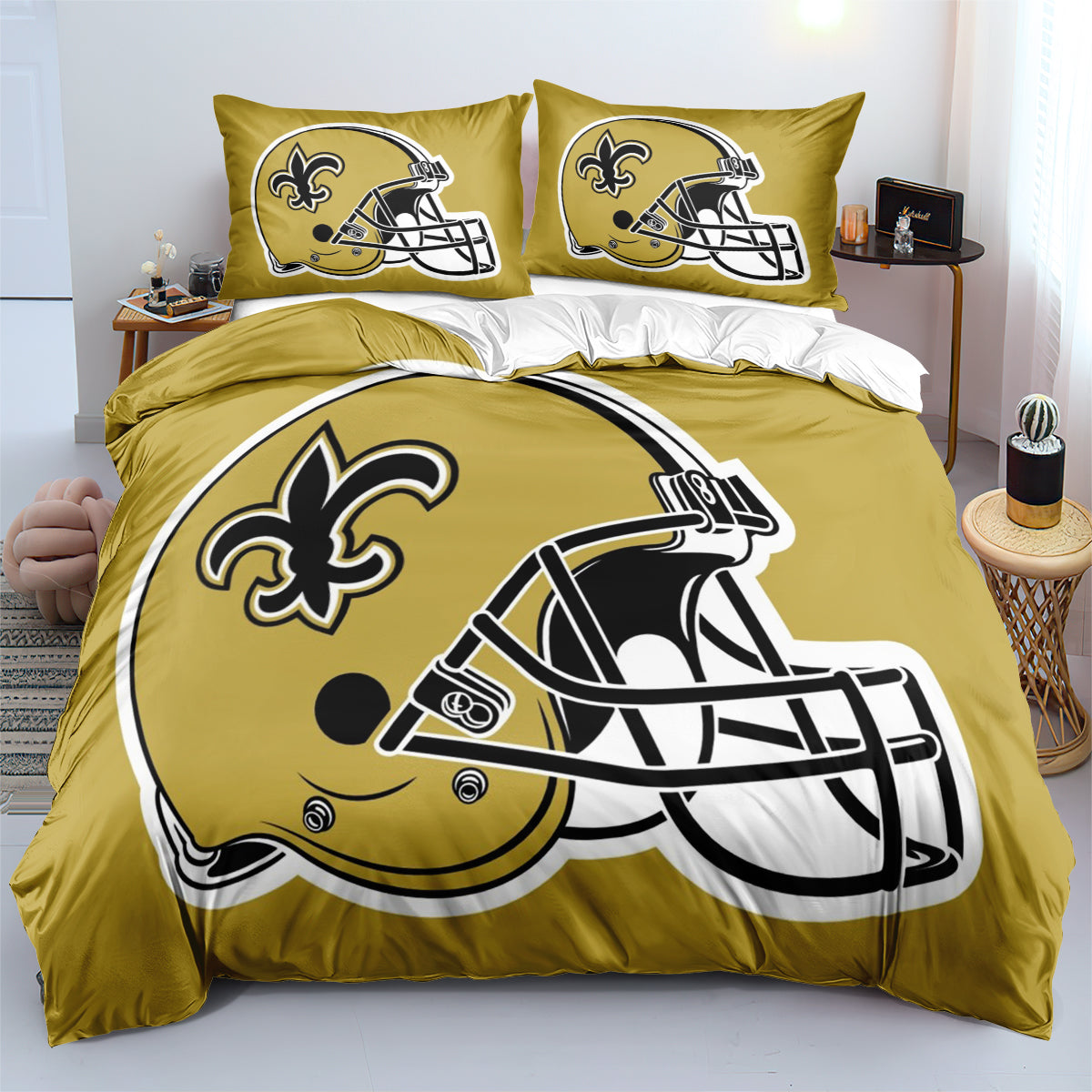 New Orleans Saints Football League  Duvet Cover Quilt Cover Pillowcase Bedding Set