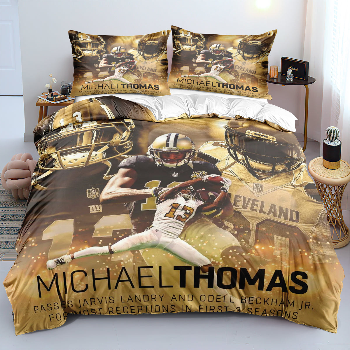 New Orleans Saints Football League  Duvet Cover Quilt Cover Pillowcase Bedding Set