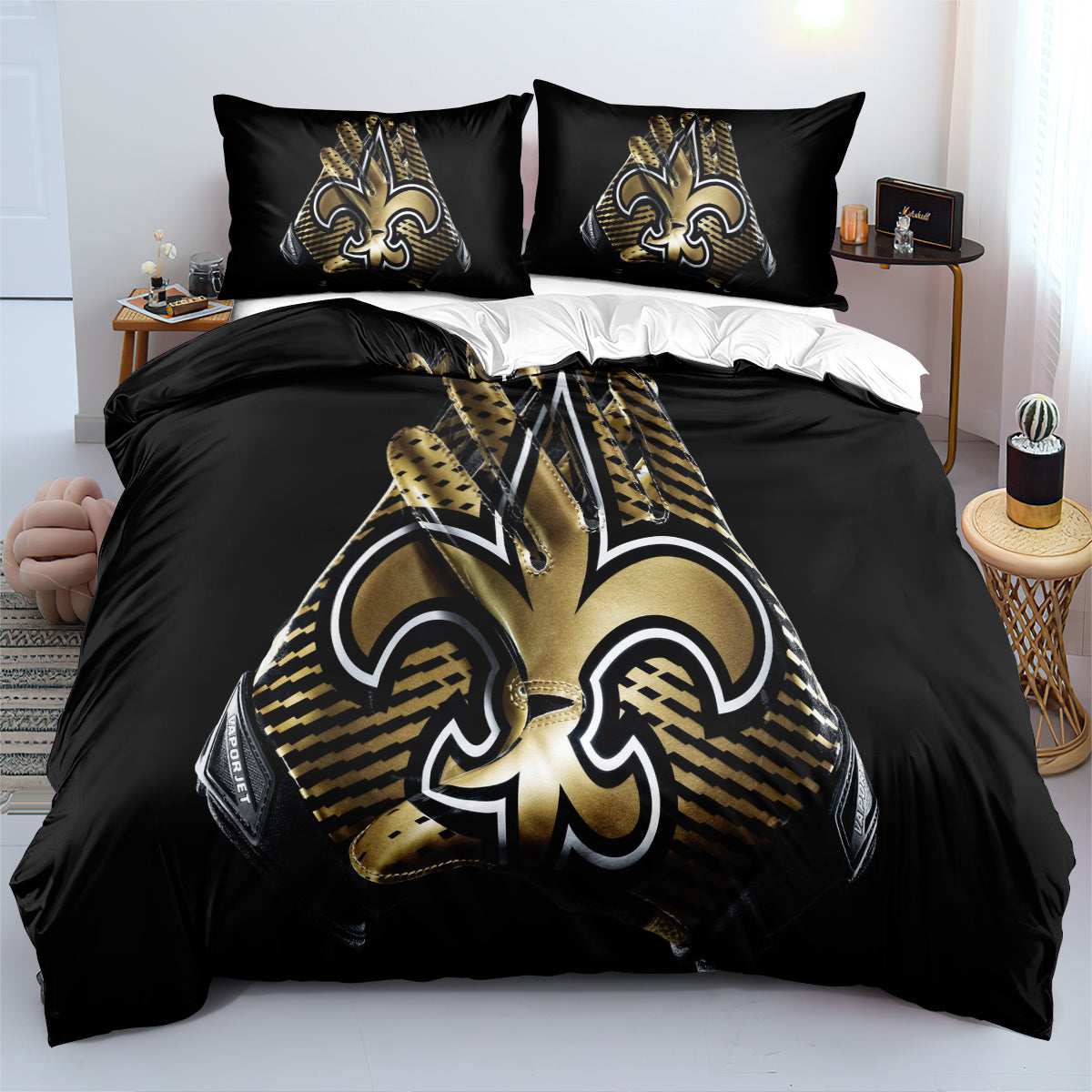 New Orleans Saints Football League  Duvet Cover Quilt Cover Pillowcase Bedding Set