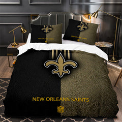 New Orleans Saints Football Duvet Cover Quilt Case Pillowcase Bedding Set Without Filler