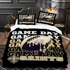 New Orleans Saints Football Duvet Cover Quilt Case Pillowcase Bedding Set Without Filler