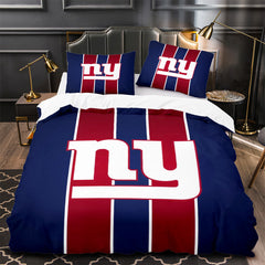 New York Giants Football Duvet Cover Quilt Case Pillowcase Bedding Set Without Filler