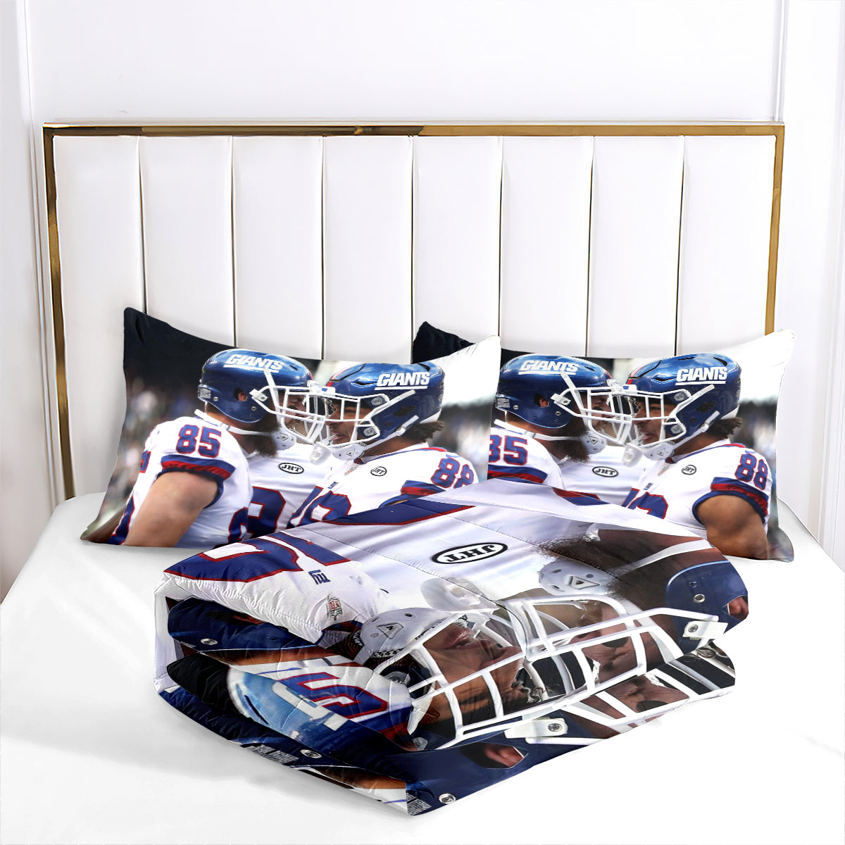 New York Giants Football Team Comforter Pillowcase Sets Blanket All Season Reversible Quilted Duvet