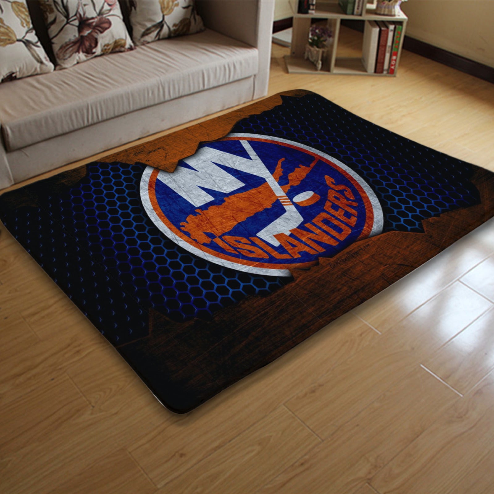 New YorkIslanders Hockey League Carpet Living Room Bedroom Mats Kitchen Bathroom Rugs