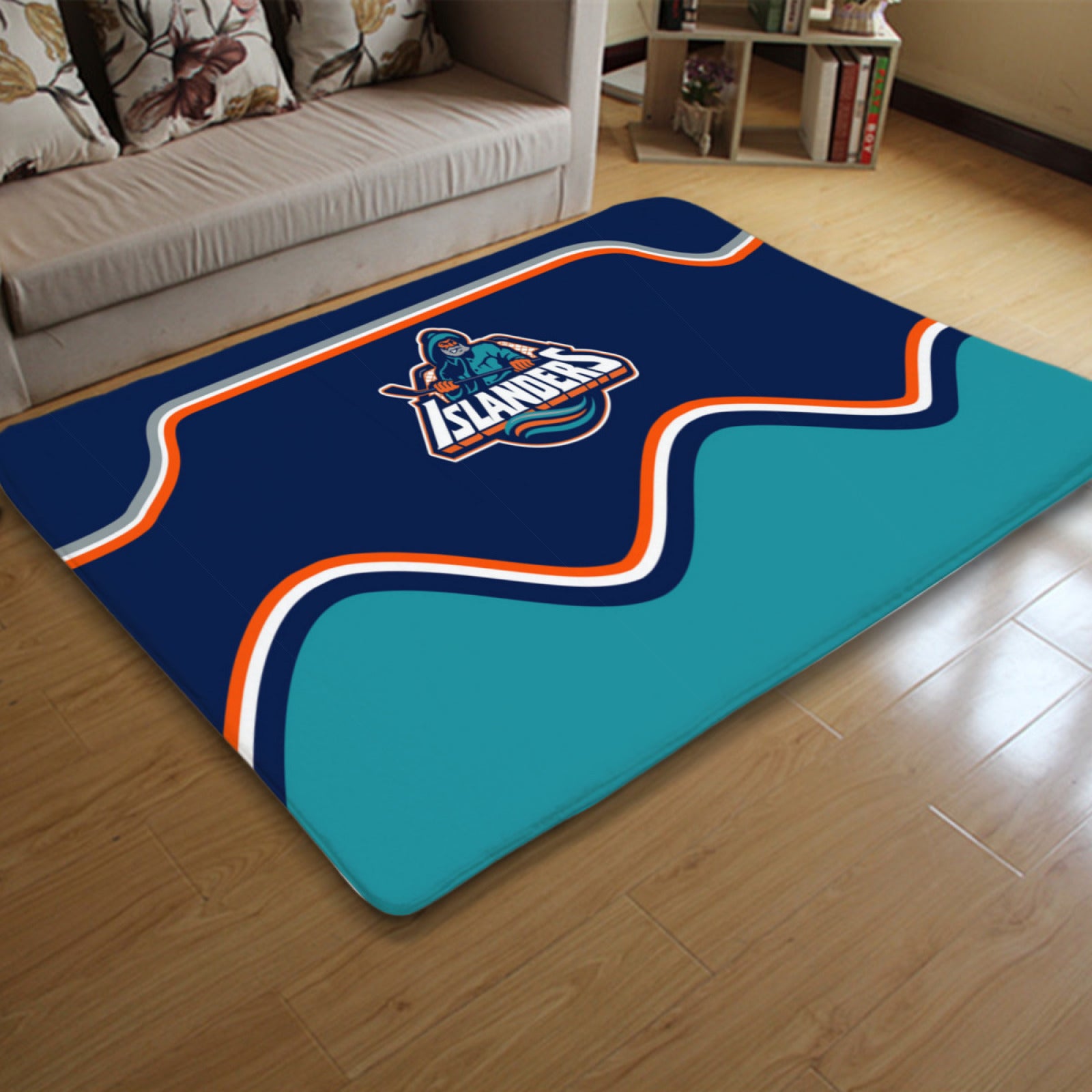 New YorkIslanders Hockey League Carpet Living Room Bedroom Mats Kitchen Bathroom Rugs