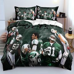 New York Jets Football League Duvet Cover Quilt Cover Pillowcase Bedding Set