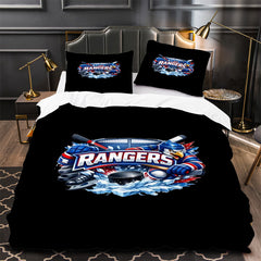New York Rangers Hockey Duvet Cover Quilt Case Pillowcase Bedding Set Without Filler