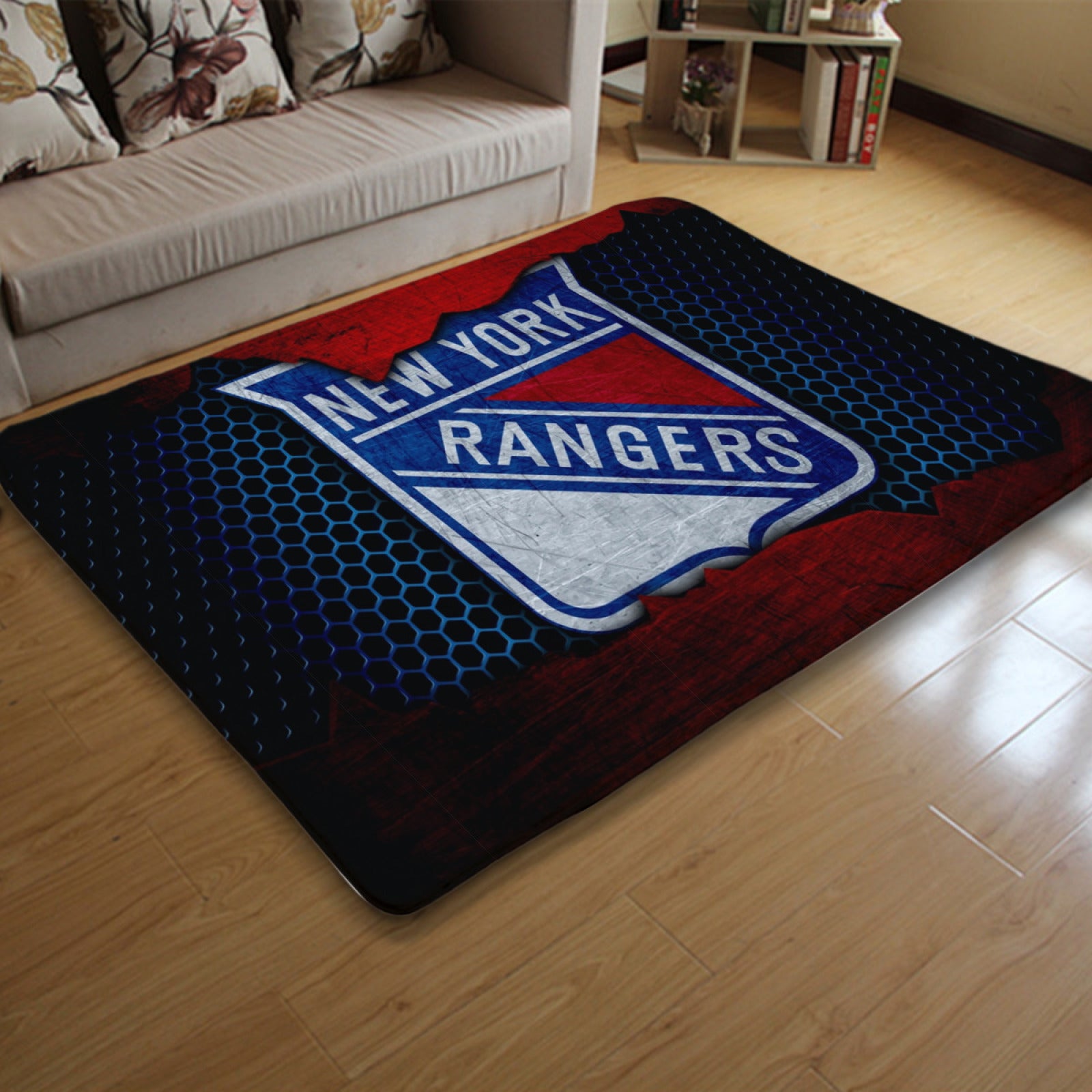 New York Rangers Hockey League Carpet Living Room Bedroom Mats Kitchen Bathroom Rugs