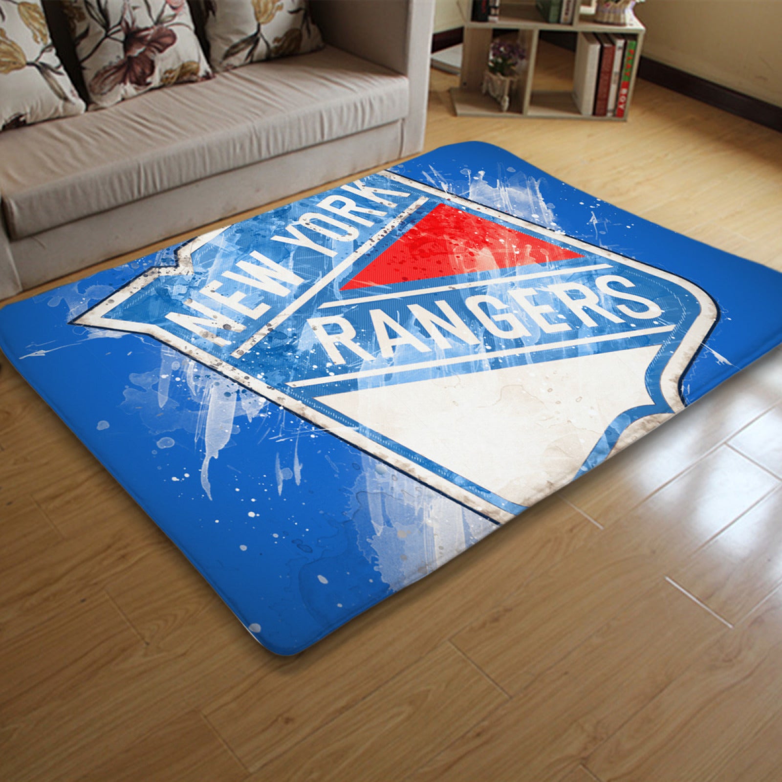 New York Rangers Hockey League Carpet Living Room Bedroom Mats Kitchen Bathroom Rugs