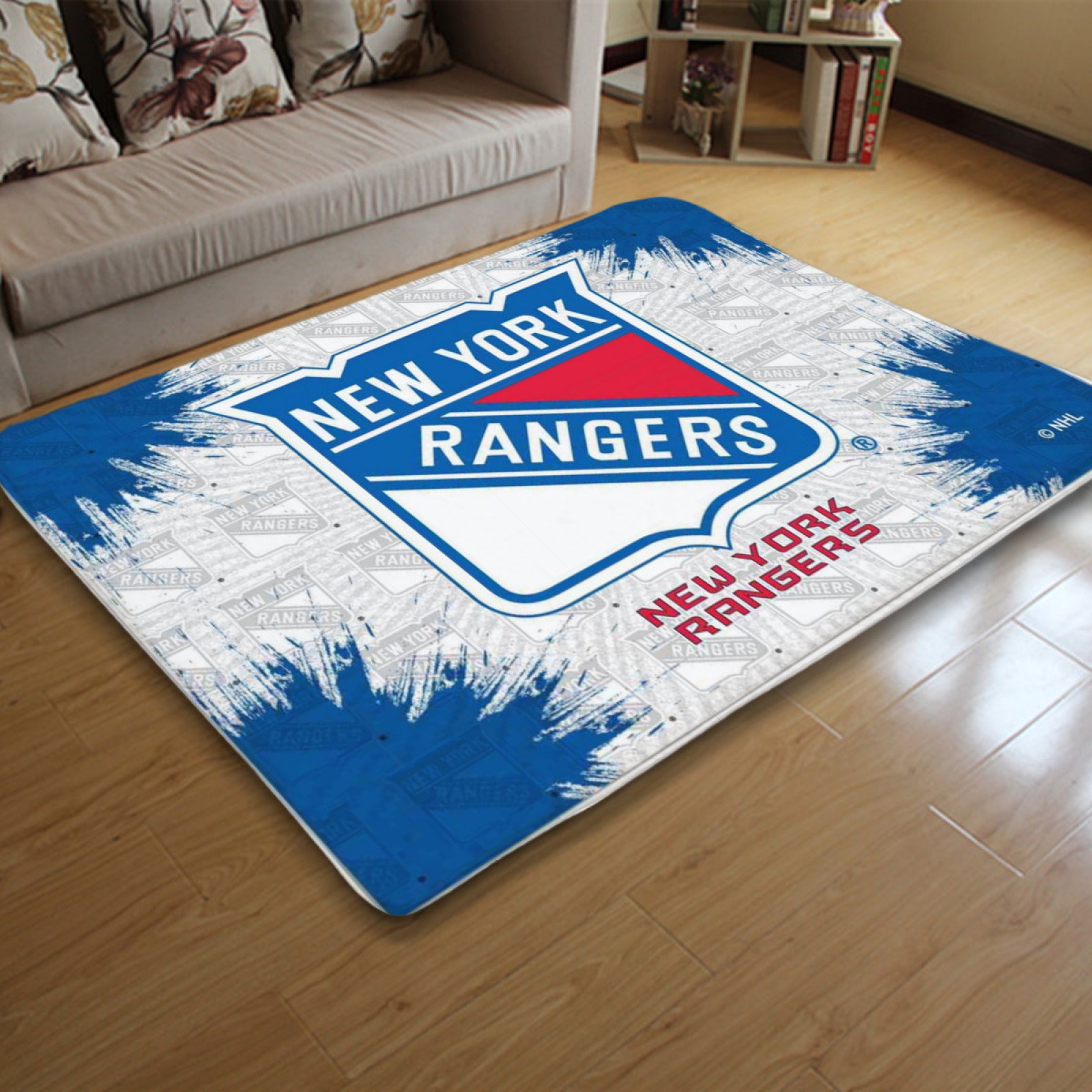 New York Rangers Hockey League Carpet Living Room Bedroom Mats Kitchen Bathroom Rugs