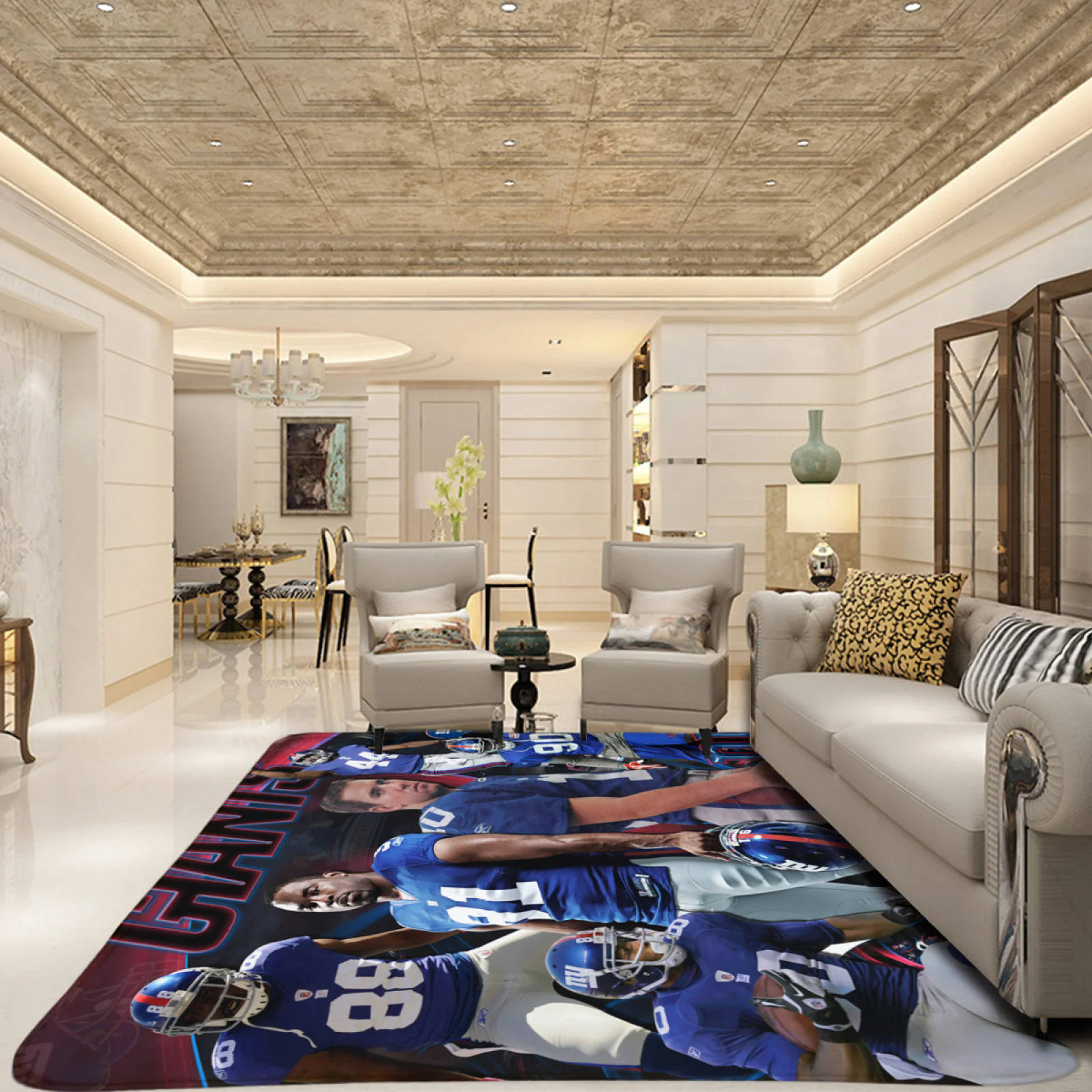 New York Giants Saints Football Team Carpet Living Room Bedroom Mats Kitchen Bathroom Rugs