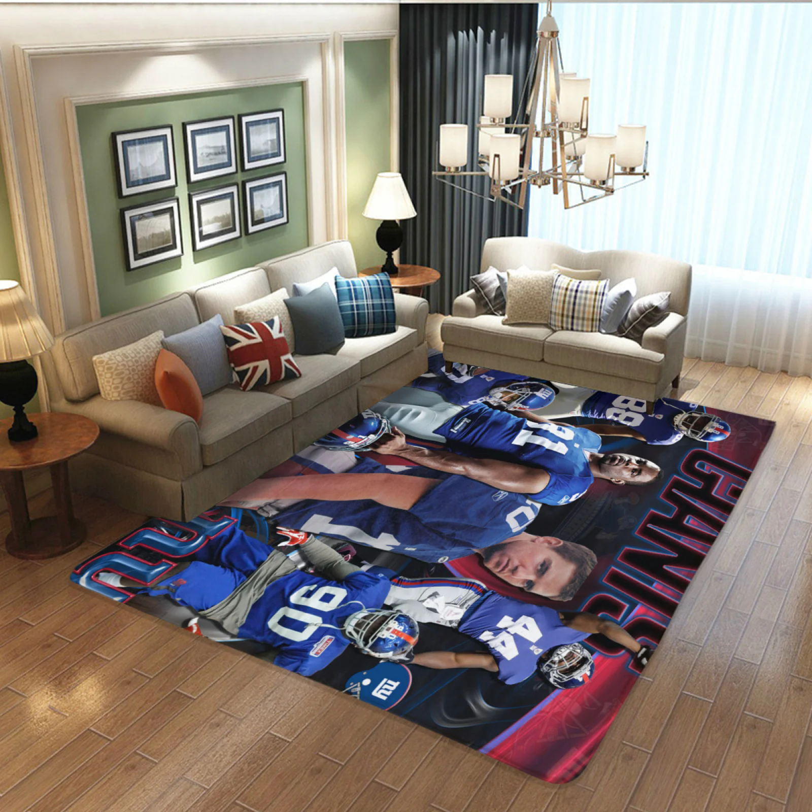 New York Giants Saints Football Team Carpet Living Room Bedroom Mats Kitchen Bathroom Rugs