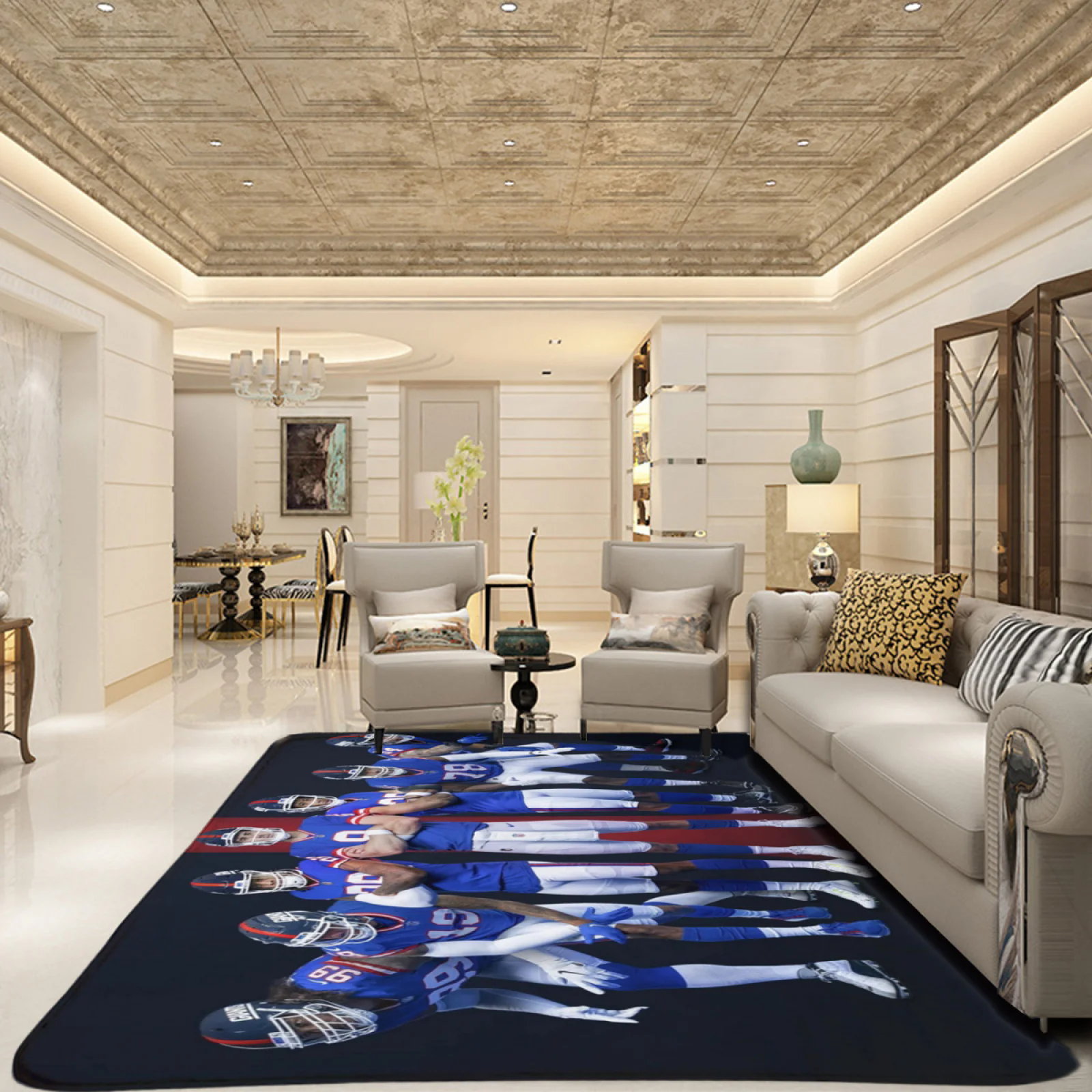 New York Giants Saints Football Team Carpet Living Room Bedroom Mats Kitchen Bathroom Rugs