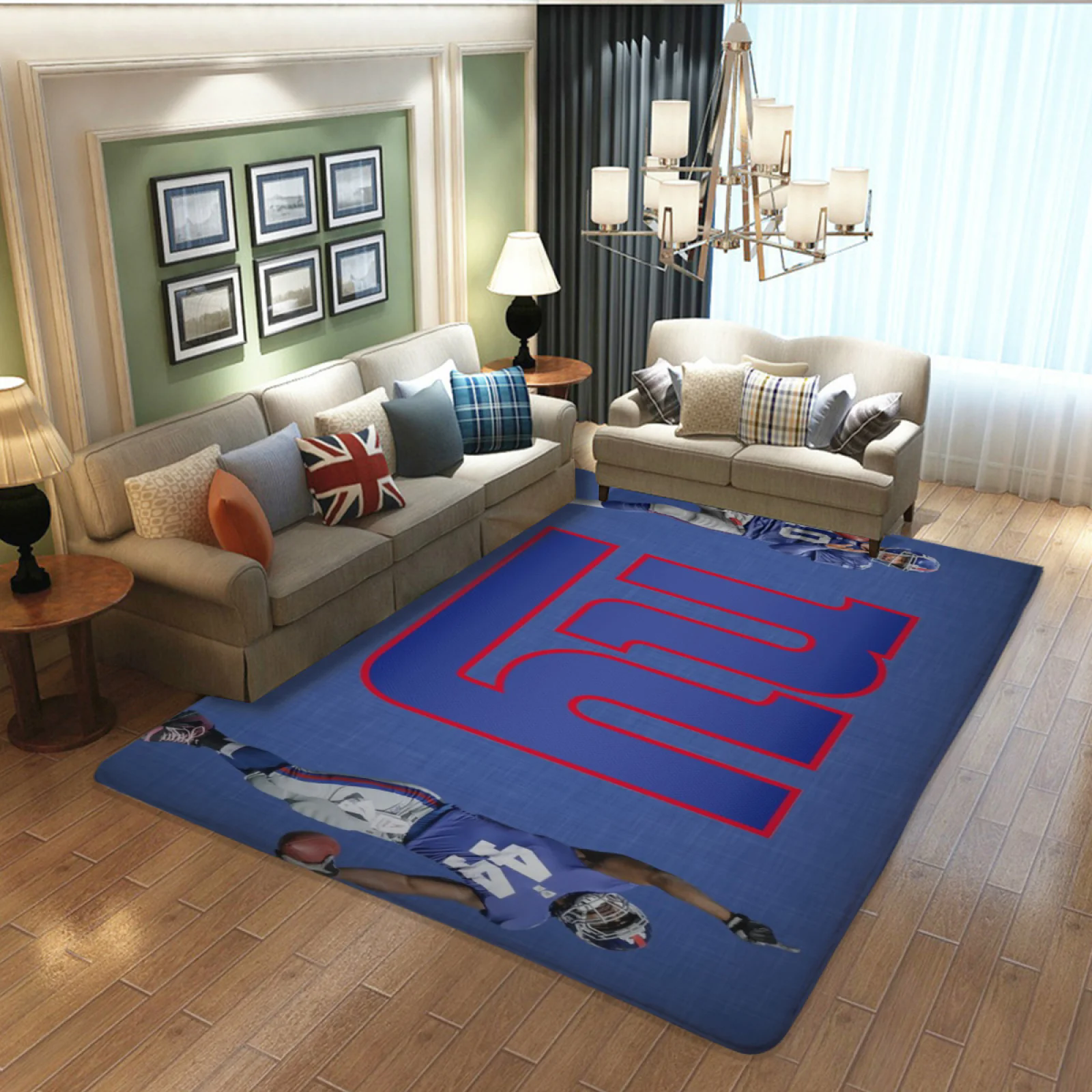 New York Giants Saints Football Team Carpet Living Room Bedroom Mats Kitchen Bathroom Rugs