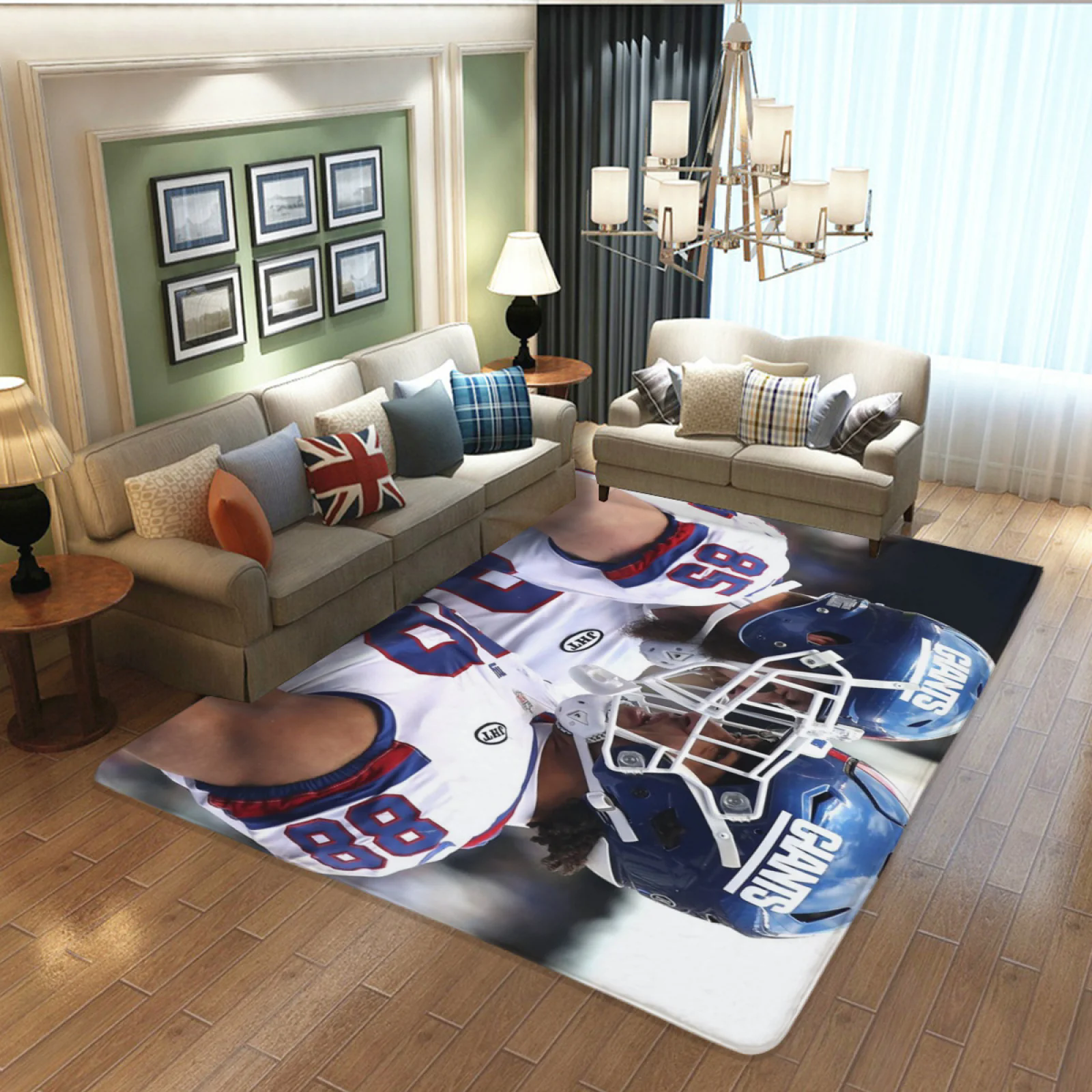 New York Giants Saints Football Team Carpet Living Room Bedroom Mats Kitchen Bathroom Rugs