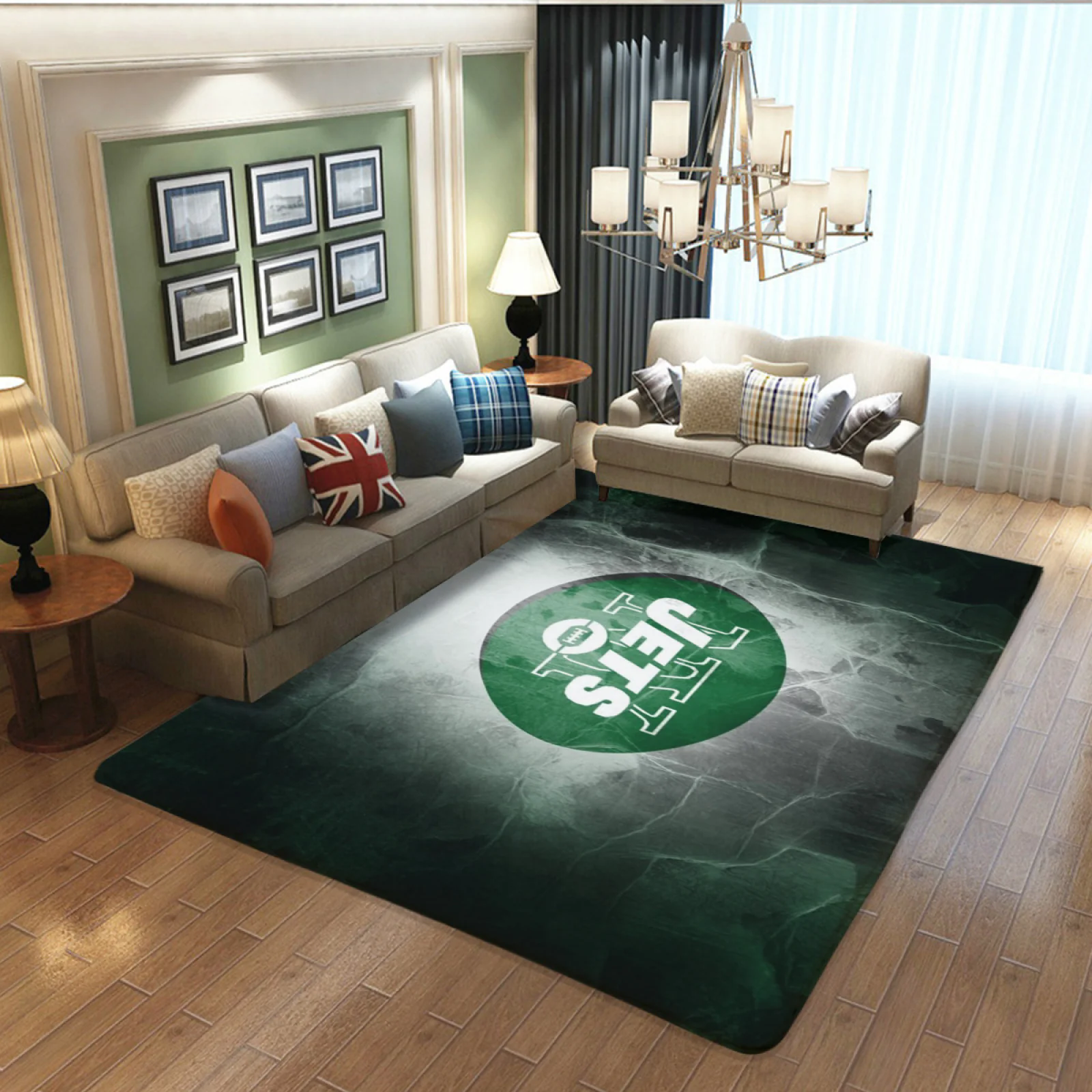 New York Jets Football Team Carpet Living Room Bedroom Mats Kitchen Bathroom Rugs