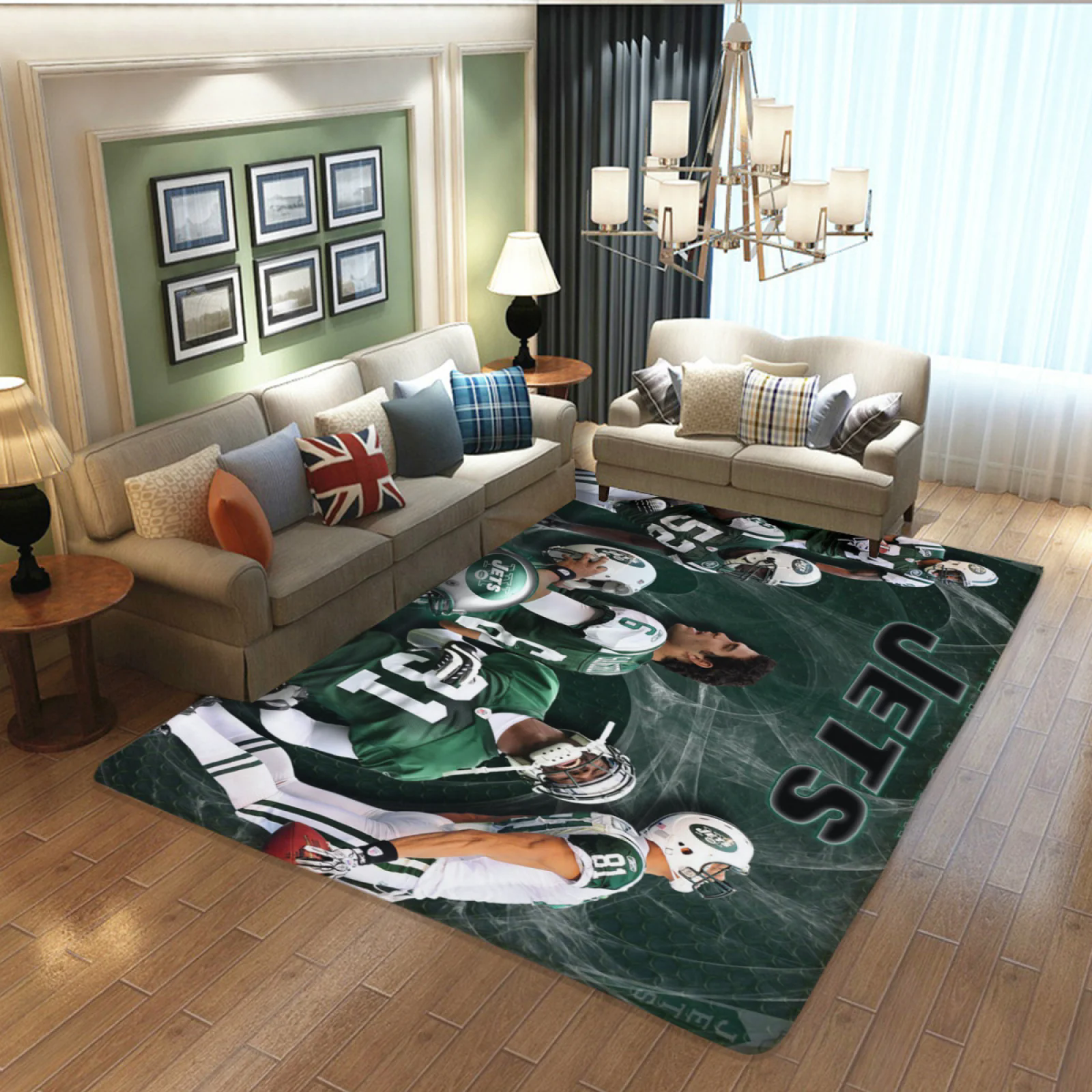 New York Jets Football Team Carpet Living Room Bedroom Mats Kitchen Bathroom Rugs