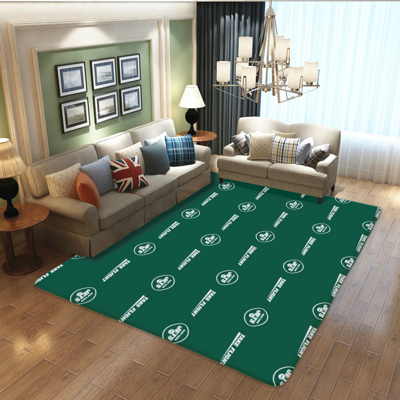 New York Jets Football Team Carpet Living Room Bedroom Mats Kitchen Bathroom Rugs