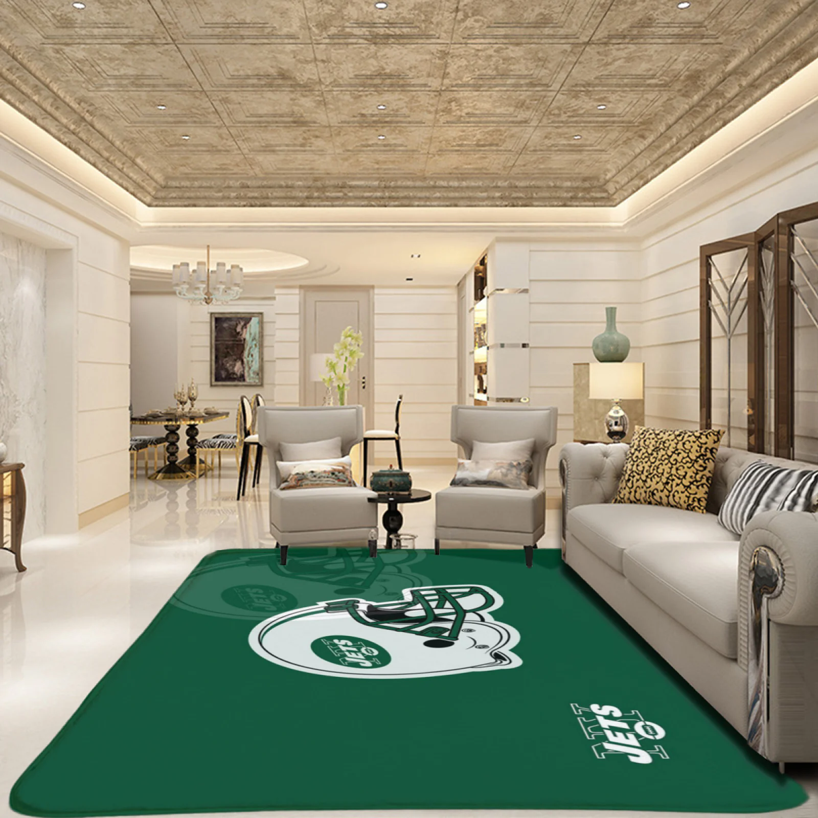 New York Jets Football Team Carpet Living Room Bedroom Mats Kitchen Bathroom Rugs