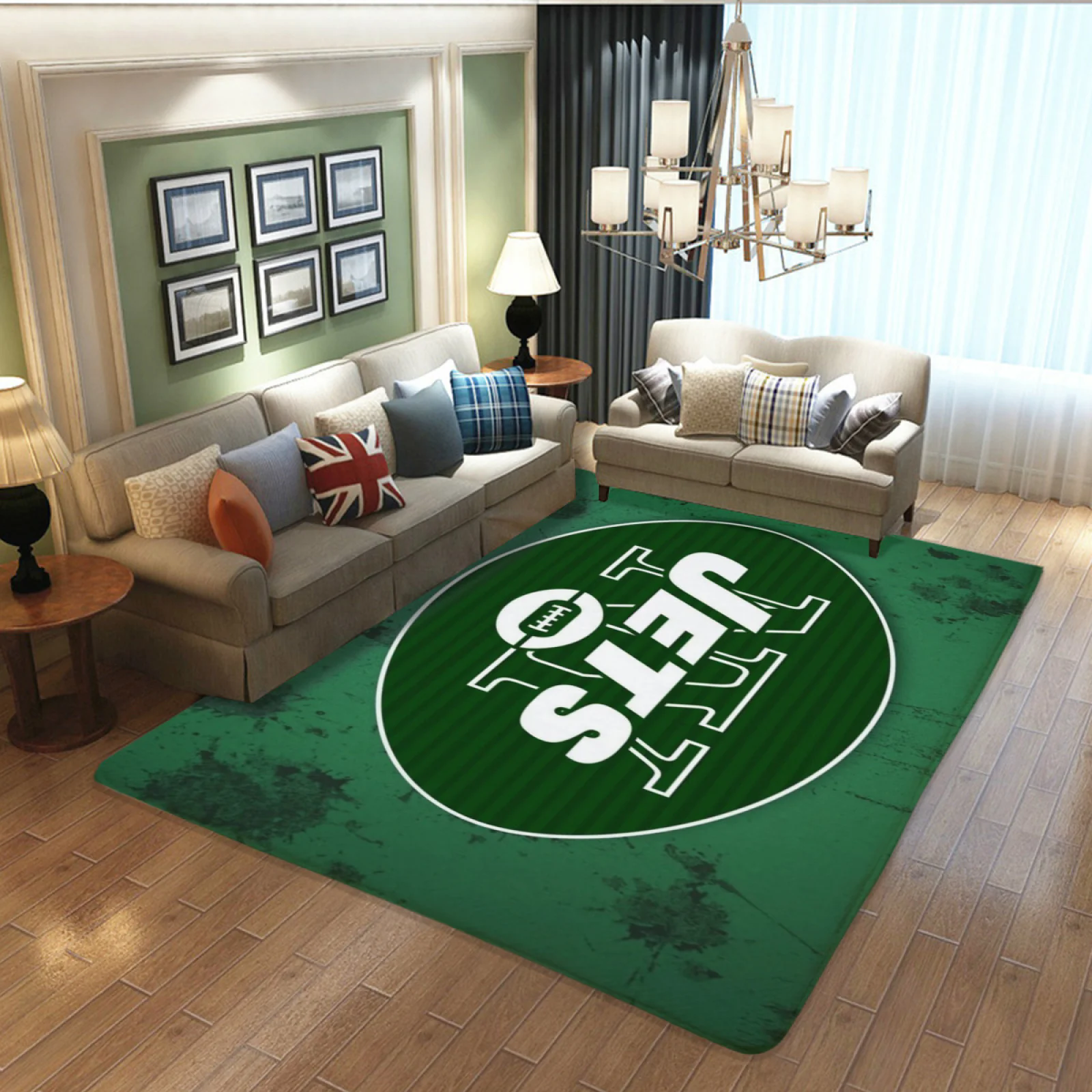 New York Jets Football Team Carpet Living Room Bedroom Mats Kitchen Bathroom Rugs