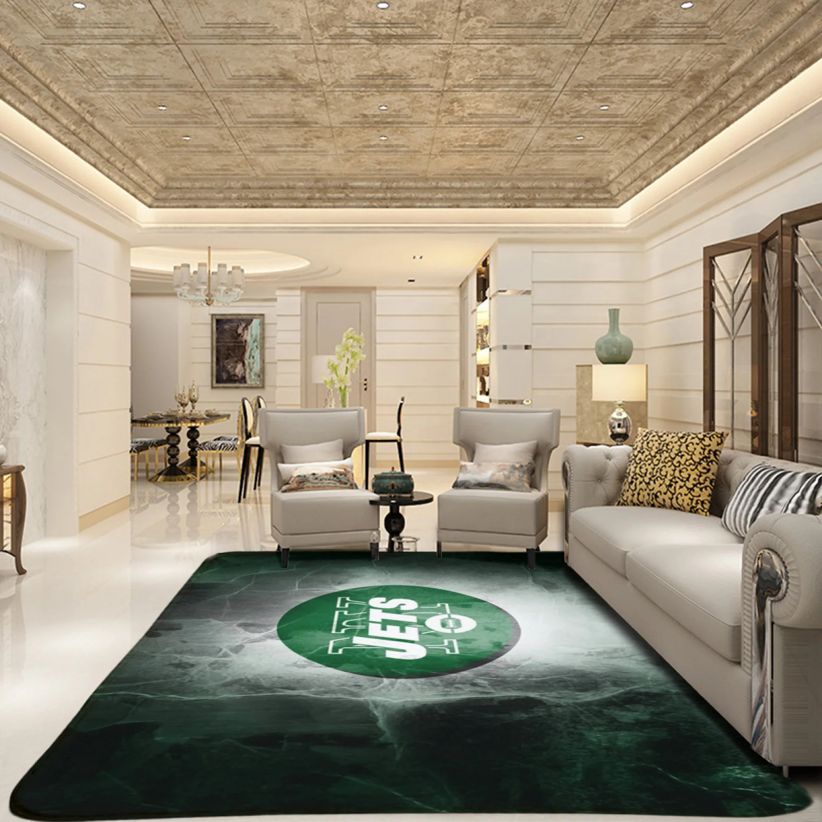 New York Jets Football Team Carpet Living Room Bedroom Mats Kitchen Bathroom Rugs