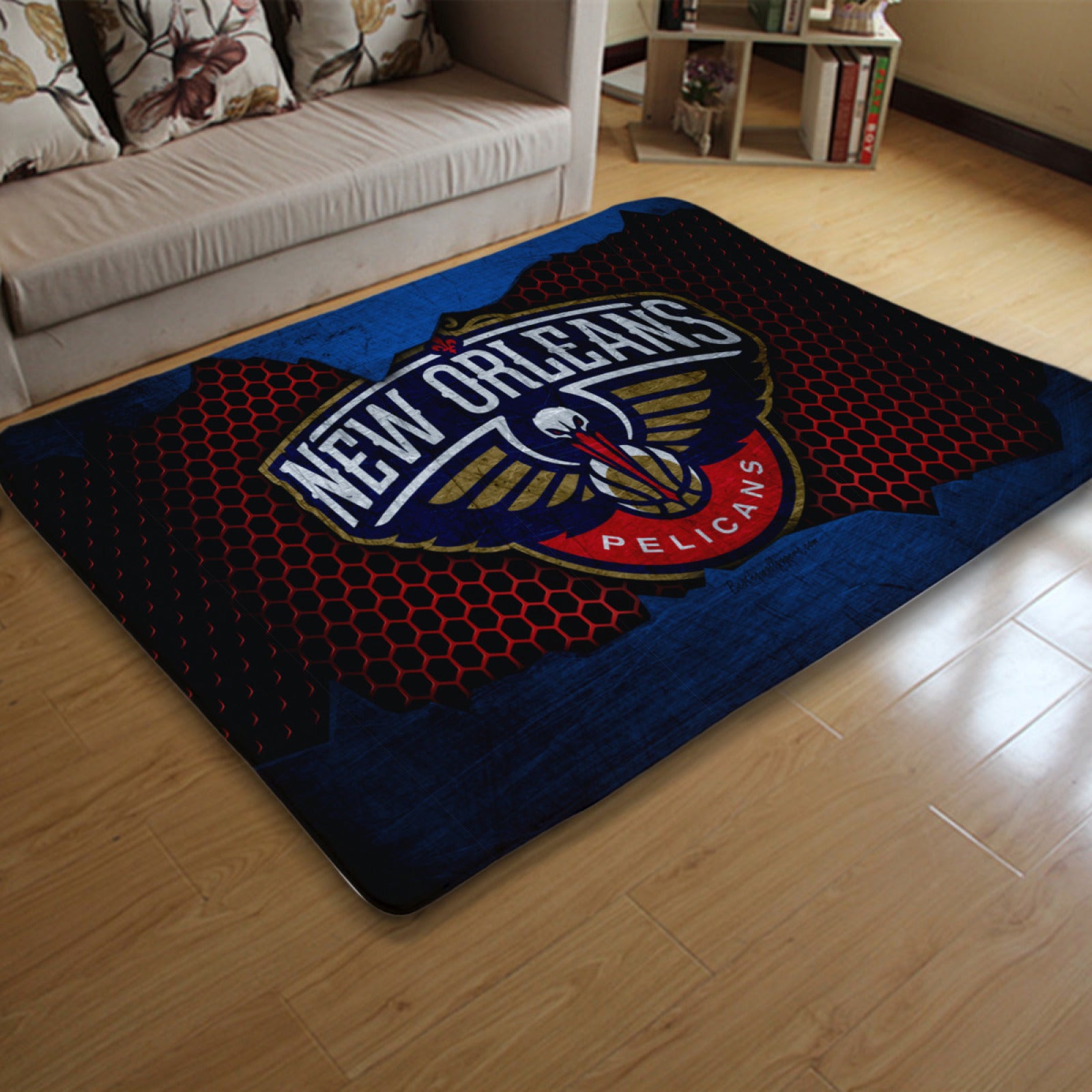 New Orleans Basketball Pelicans Carpet Living Room Bedroom Mats Kitchen Bathroom Rugs