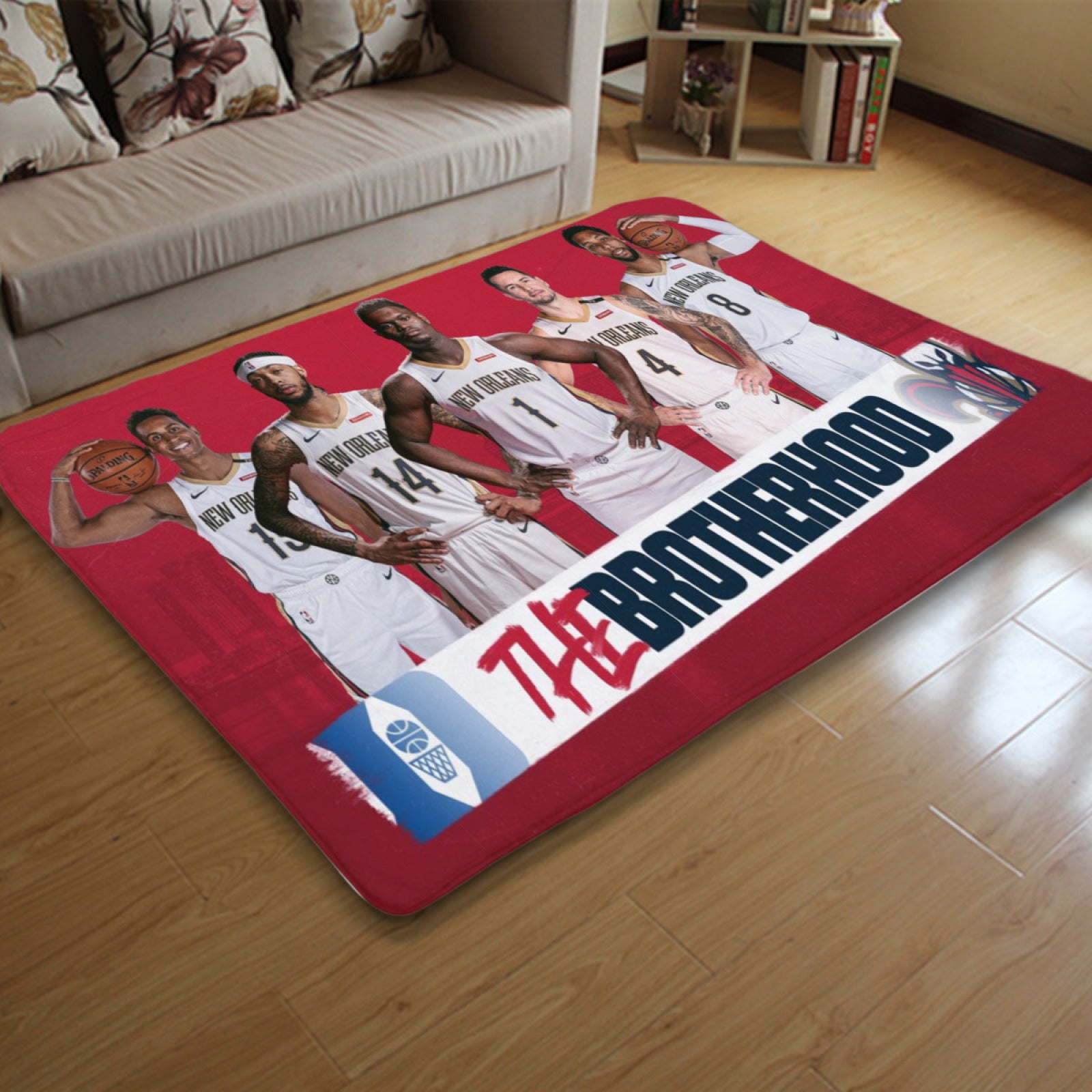 New Orleans Basketball Pelicans Carpet Living Room Bedroom Mats Kitchen Bathroom Rugs