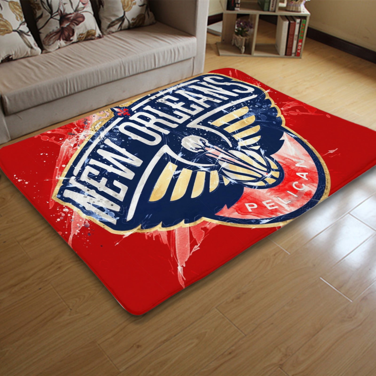 New Orleans Basketball Pelicans Carpet Living Room Bedroom Mats Kitchen Bathroom Rugs